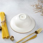 Тарелка для пасты Magistro «Церера», 400 мл, d=19.5 см, фарфор, оранжевая - Фото 5