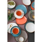 Тарелка фарфоровая для пасты Magistro «Церера», 400 мл, d=19,5 см, цвет оранжевый - Фото 10