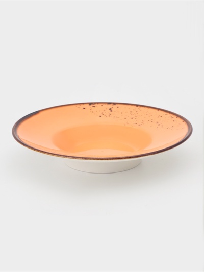 Тарелка для пасты Magistro «Церера», 160 мл, d=21 см, фарфор, оранжевая
