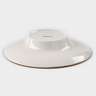 Тарелка для пасты Magistro «Церера», 160 мл, d=21 см, фарфор, оранжевая - Фото 3