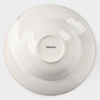 Тарелка для пасты Magistro «Церера», 400 мл, d=19.5 см, фарфор, коричневая - Фото 4