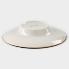 Тарелка для пасты Magistro «Церера», 160 мл, d=21 см, фарфор, коричневая - Фото 3