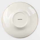 Тарелка фарфоровая для пасты Magistro «Церера», 160 мл, d=21 см, цвет коричневый - Фото 4