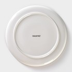 Тарелка фарфоровая обеденная Magistro «Церера», d=20 см, цвет оранжевый - Фото 4