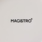 Тарелка фарфоровая обеденная Magistro «Церера», d=20 см, цвет оранжевый - Фото 5