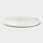 Пирожковая тарелка Magistro «Церера», d=18 см, фарфор, коричневая - Фото 3