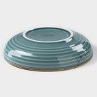 Тарелка глубокая Magistro «Церера», 700 мл, d=18.5 см, фарфор, голубая - Фото 3