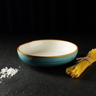 Тарелка глубокая Magistro «Церера», 700 мл, d=18.5 см, фарфор, голубая 7129917