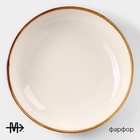 Тарелка глубокая Magistro «Церера», 1.1 л, d=22 см, фарфор, голубая - Фото 2