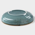 Тарелка глубокая Magistro «Церера», 1.1 л, d=22 см, фарфор, голубая - Фото 3