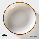 Тарелка глубокая Magistro «Церера», 700 мл, d=18.5 см, фарфор, белая - Фото 2