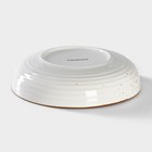 Тарелка глубокая Magistro «Церера», 700 мл, d=18.5 см, фарфор, белая - Фото 3