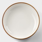 Тарелка глубокая Magistro «Церера», 1.1 л, d=22 см, фарфор, белая - Фото 2