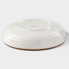 Тарелка глубокая Magistro «Церера», 1.1 л, d=22 см, фарфор, белая - Фото 3