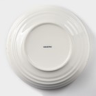 Тарелка глубокая Magistro «Церера», 1.1 л, d=22 см, фарфор, белая - Фото 4