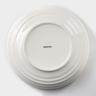 Тарелка глубокая Magistro «Церера», 1.1 л, d=22 см, фарфор, белая - Фото 5
