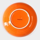 Тарелка фарфоровая глубокая Magistro «Церера», 700 мл, d=18,5 см, цвет оранжевый - Фото 4