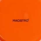 Тарелка фарфоровая глубокая Magistro «Церера», 700 мл, d=18,5 см, цвет оранжевый - Фото 5