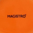 Тарелка глубокая Magistro «Церера», 1.1 л, d=22 см, фарфор, оранжевая 7129922 - фото 449388