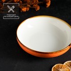Тарелка глубокая Magistro «Церера», 1.1 л, d=22 см, фарфор, оранжевая - Фото 6
