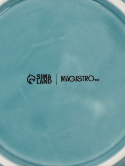 Салатник Magistro «Церера», 1.1 л, 18.5×7.5 см, фарфор, голубой