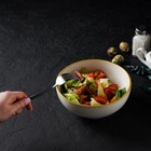 Салатник Magistro «Церера», 1.1 л, 18.5×7.5 см, фарфор, белый - Фото 4