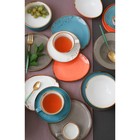 Салатник фарфоровый Magistro «Церера», 1,1 л, d=18,5 см, цвет оранжевый - фото 4343992