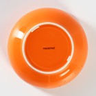 Салатник фарфоровый Magistro «Церера», 1,1 л, d=18,5 см, цвет оранжевый - Фото 4