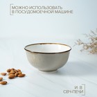 Салатник фарфоровый Magistro «Церера», 650 мл, 15×7,5 см, цвет коричневый - Фото 3