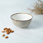 Салатник Magistro «Церера», 650 мл, 15×7.5 см, фарфор, коричневый - Фото 5