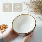 Салатник Magistro «Церера», 1.1 л, 18.5×7.5 см, фарфор, коричневый - Фото 4