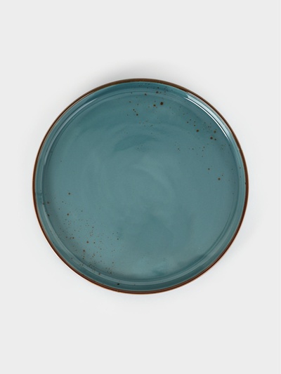 Тарелка с бортиком Magistro «Церера», d=25.5 см, фарфор, голубая