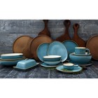 Тарелка с бортиком Magistro «Церера», d=25.5 см, фарфор, голубая - Фото 7