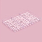 Форма для шоколада KONFINETTA «Плитка с колечками», 27.5×17.5×2.5 см, 3 ячейки 15.3×7.5×0.8 см, пластик, прозрачная 7129771