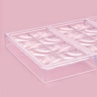 Форма для шоколада KONFINETTA «Плитка с колечками», 27.5×17.5×2.5 см, 3 ячейки 15.3×7.5×0.8 см, пластик, прозрачная 7129771