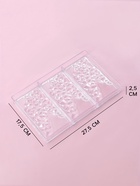 Форма для шоколада KONFINETTA «Иней», пластик, 27.5×17.5×2.5 см, 3 ячейки 15.3×7.5×0.8 см, прозрачная - Фото 2