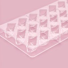 Форма для конфет и шоколада KONFINETTA «Плетёный батон», 27.5×17.5×2.5 см, 21 ячейка 3.5×1.5×1.5 см, прозрачная - Фото 3