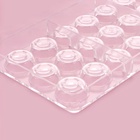 Форма для конфет и шоколада KONFINETTA «Тоффи. Круг», 27.5×17.5×2.5 см, 21 ячейка 2.5×1.5 см, пластик, прозрачная 7129786