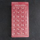 Форма для шоколада KONFINETTA «Тоффи. Круг», 27,5×17,5×2,5 см, 21 ячейка (2,5×1,5 см) - фото 4344222