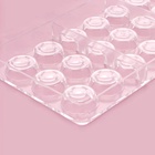 Форма для конфет и шоколада KONFINETTA «Тоффи. Круг», 27.5×17.5×2.5 см, 21 ячейка 2.5×1.5 см, пластик, прозрачная - Фото 6