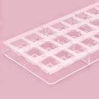 Форма для конфет и шоколада KONFINETTA «Ягодный лист», 27.5×17.5×2.5 см, 24 ячейки 2.7×2.5×1.2 см, прозрачная - Фото 3