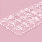 Форма для конфет и шоколада KONFINETTA «Ягодный лист», 27.5×17.5×2.5 см, 24 ячейки 2.7×2.5×1.2 см, прозрачная - Фото 5