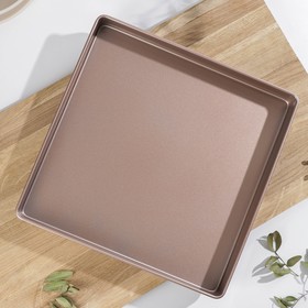 

Противень Cookie, 28×28×3,2 см, антипригарное покрытие, цвет коричневый