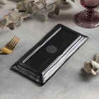 Блюдо «Чёрный Восток», 21.2×10×1.5 см, чёрное - Фото 3