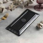 Блюдо для подачи «Чёрный Восток», 26×11.3×1.5 см, пластик, чёрное - Фото 3