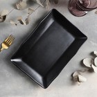 Блюдо для подачи «Чёрный Восток», 25.5×17.2×3 см, пластик, чёрное - Фото 2