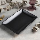 Блюдо для подачи «Чёрный Восток», 25.5×17.2×3 см, пластик, чёрное - Фото 1