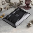 Блюдо для подачи «Чёрный Восток», 25.5×17.2×3 см, пластик, чёрное - Фото 3