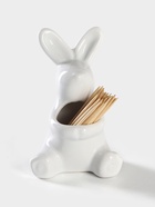 Подставка под зубочистки Доляна «Зайка», 5.5×5×9 см, белая - Фото 1