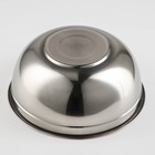 Миска из нержавеющей стали, 3 л, 23,2×10 см, внутренний d=22,5, толщина 0,5 мм, сталь 201 - фото 53928978